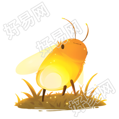萤火虫可商用插画
