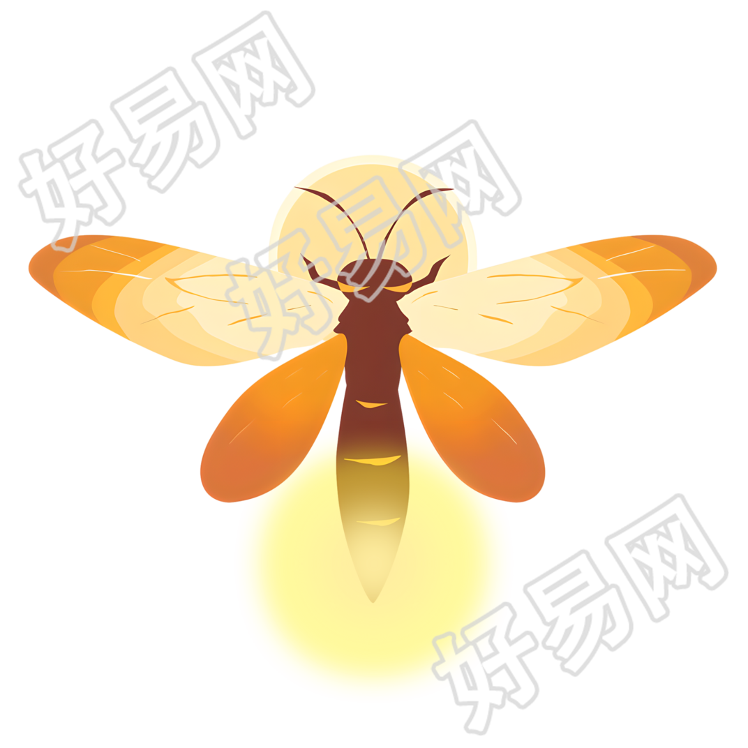 萤火虫透明背景素材