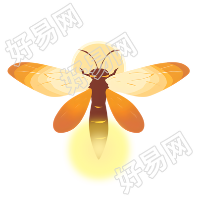 萤火虫透明背景素材