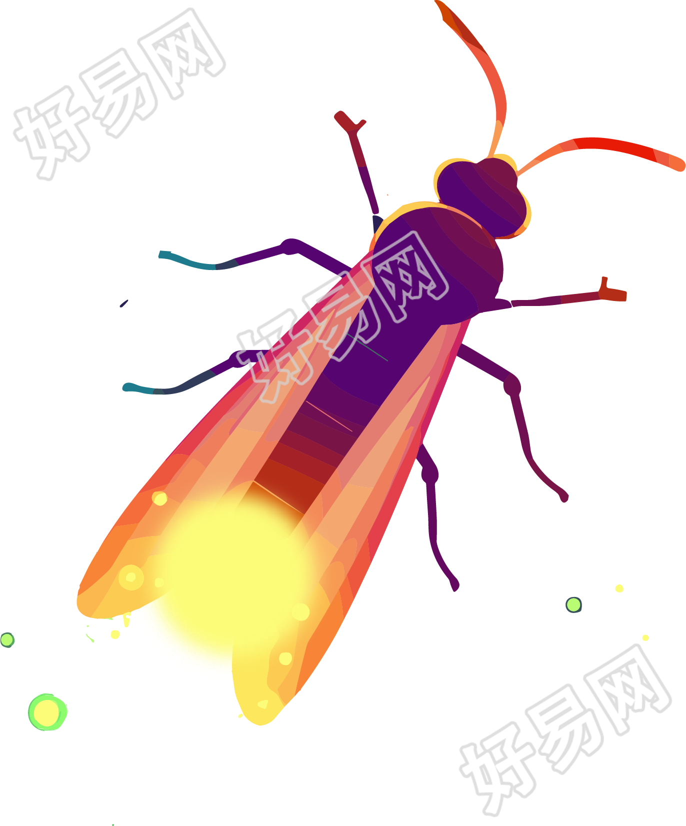 萤火虫商业设计元素