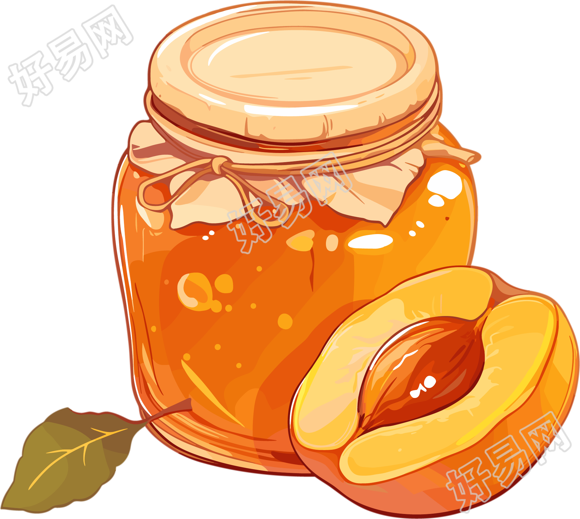 杏子酱插画设计元素