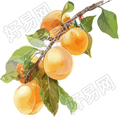 杏子枝干插图