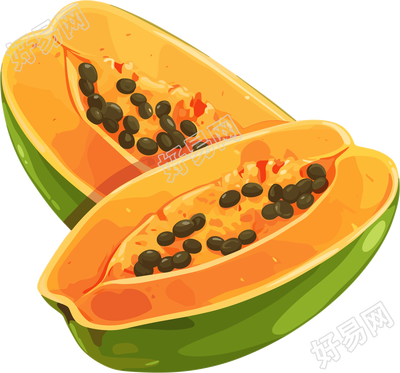 木瓜美味水果素材