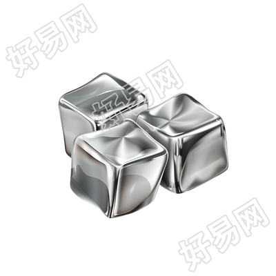 不锈钢冰块可商用插画
