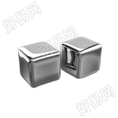 不锈钢冰块透明背景素材