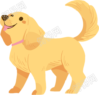 小狗插画素材