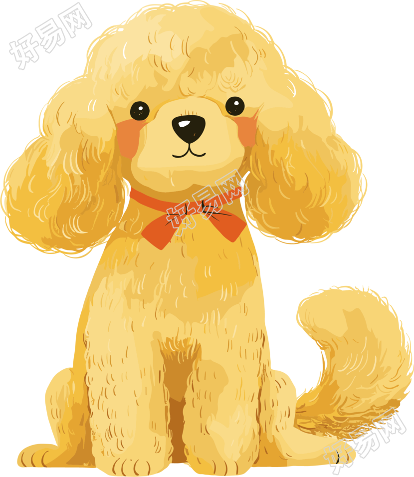 小狗小泰迪插画