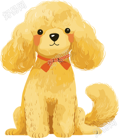 小狗小泰迪插画