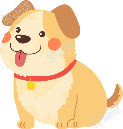 小狗商业插画