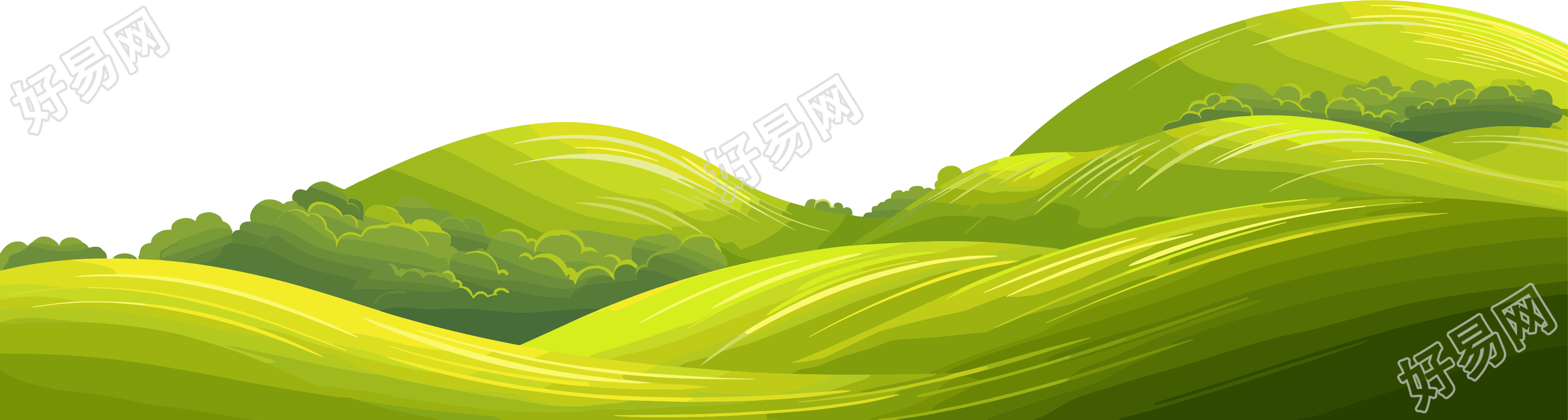 草原平面设计元素