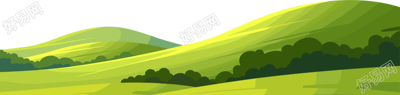 草原插画素材