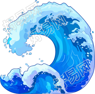 海浪防汛元素