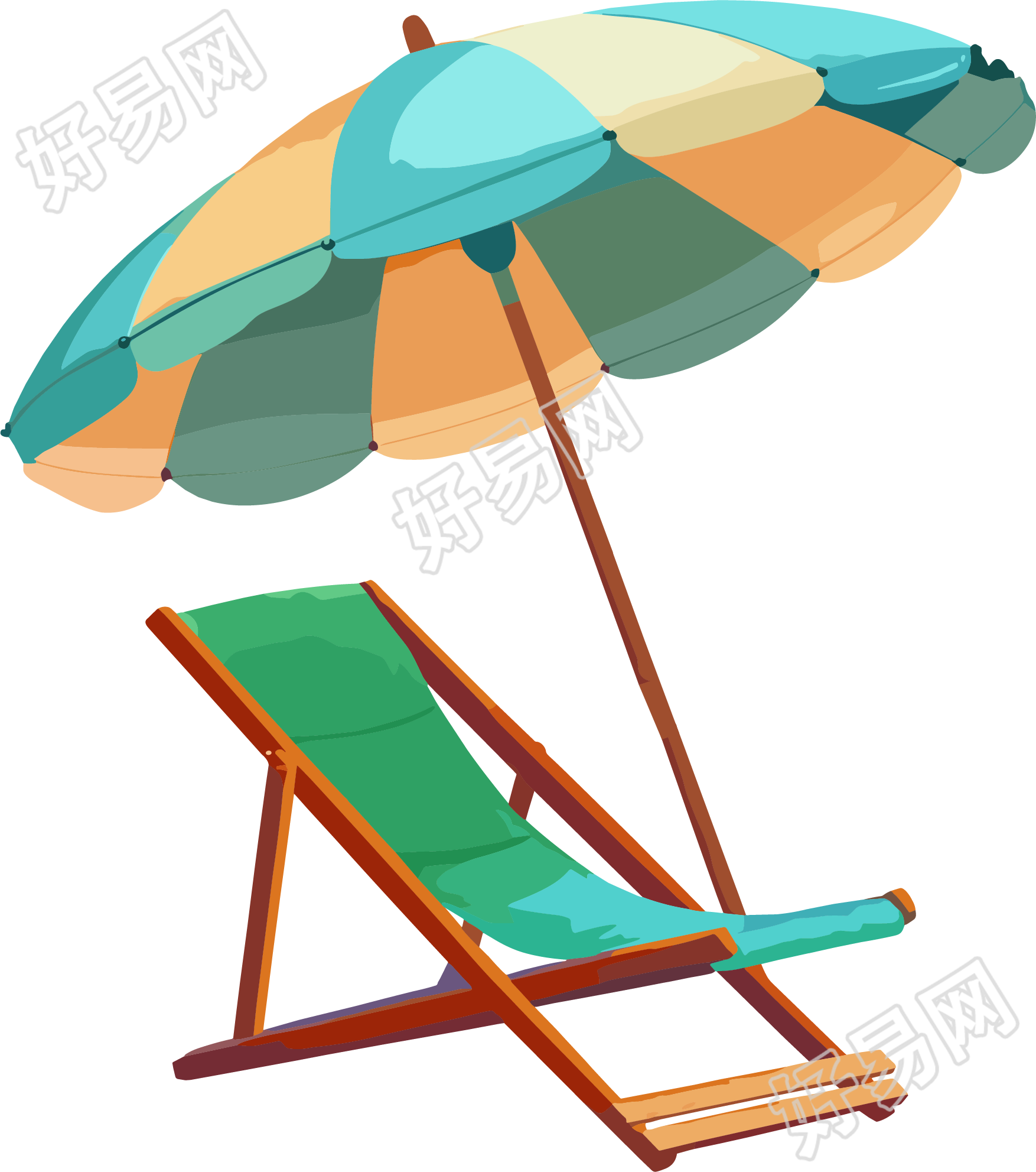 海滩躺椅夏季防暑插图