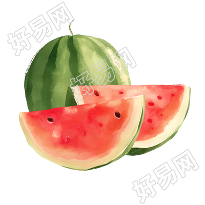 夏天西瓜元素