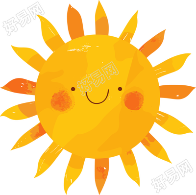 夏季防暑太阳元素