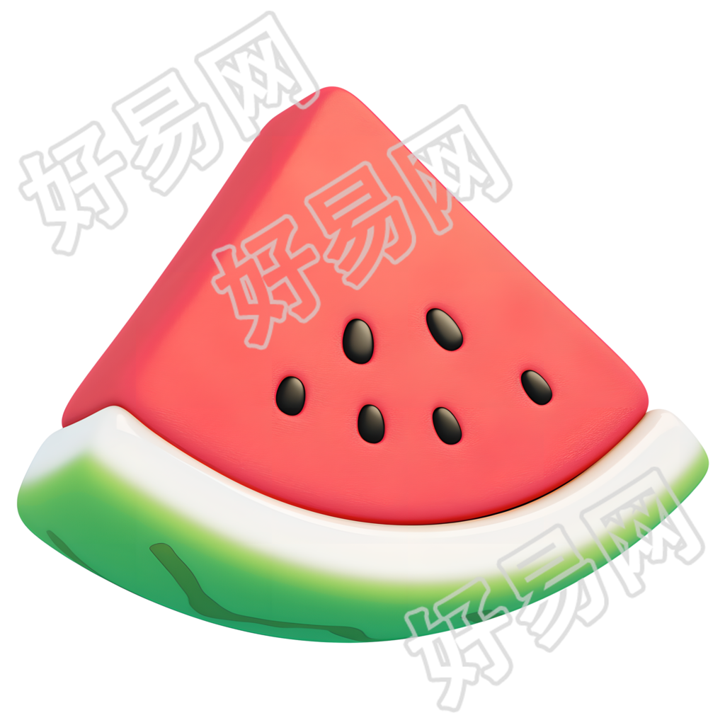 西瓜切片夏天元素
