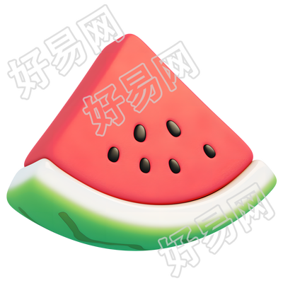 西瓜切片夏天元素