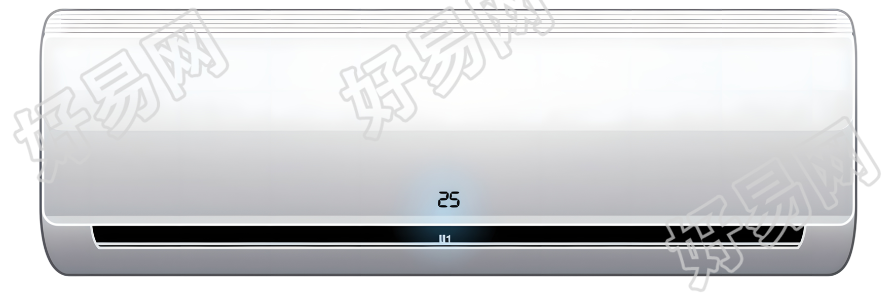 空调夏季防暑插画设计