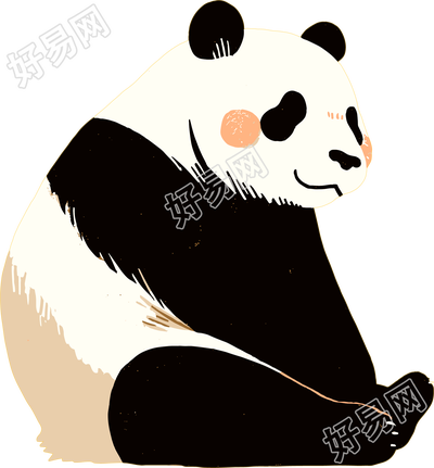 熊猫珍稀动物插图