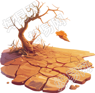干裂的土地抗旱素材