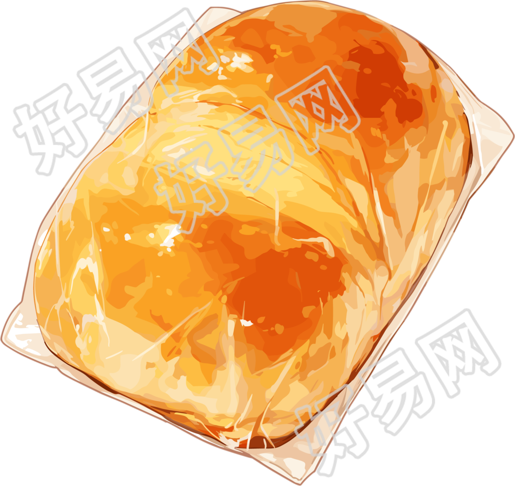 美味面包彩铅插图