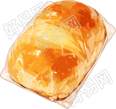 美味面包彩铅插图