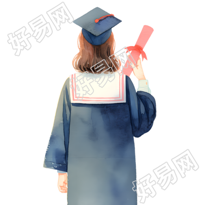 毕业生插画设计元素