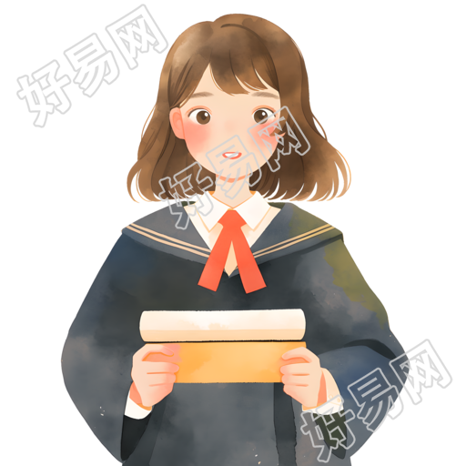 毕业生插画素材
