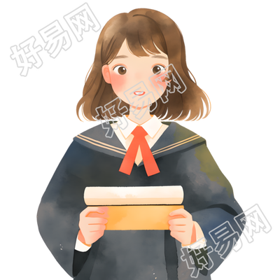 毕业生插画素材