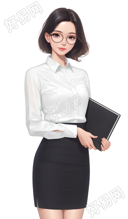 培训老师插画