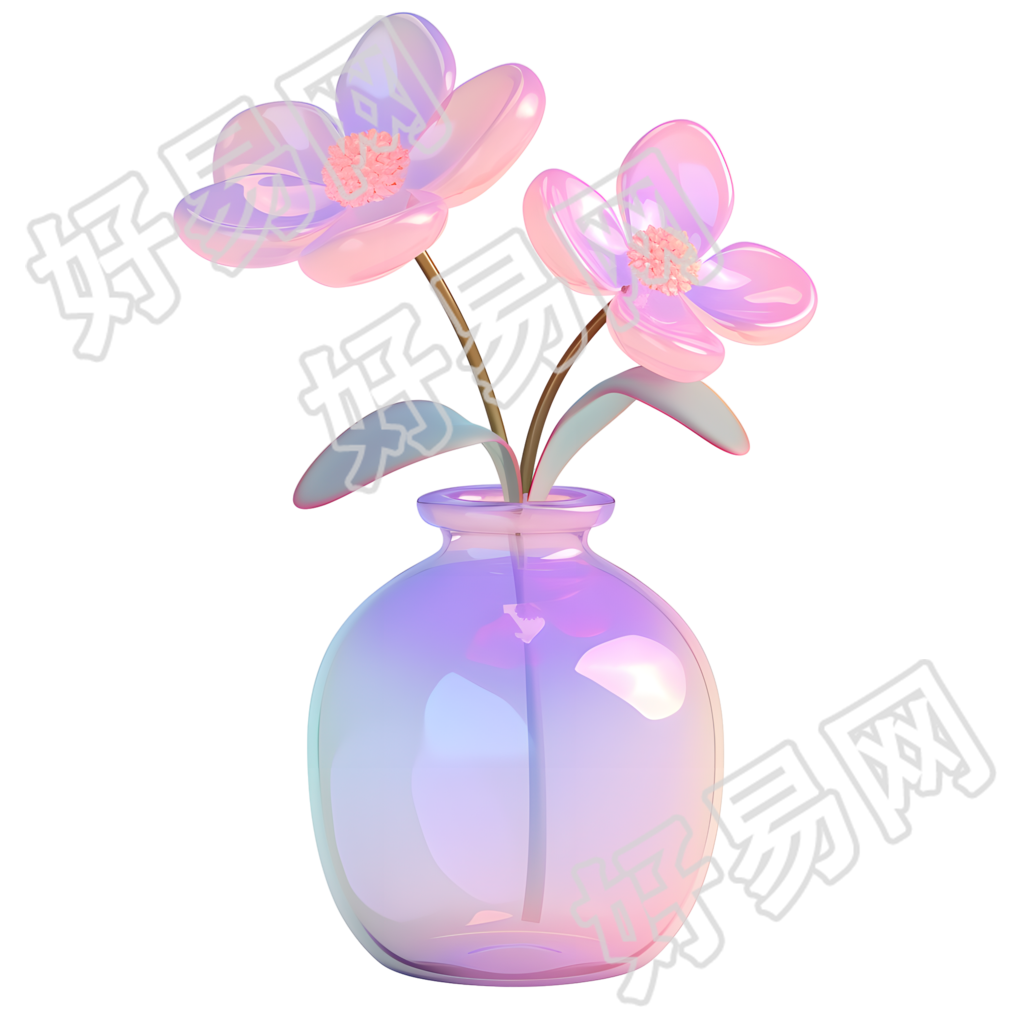 玻璃花瓶插画