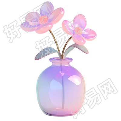 玻璃花瓶插画
