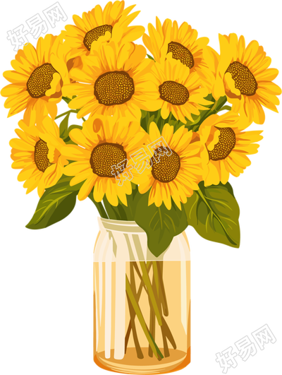 花瓶插画素材