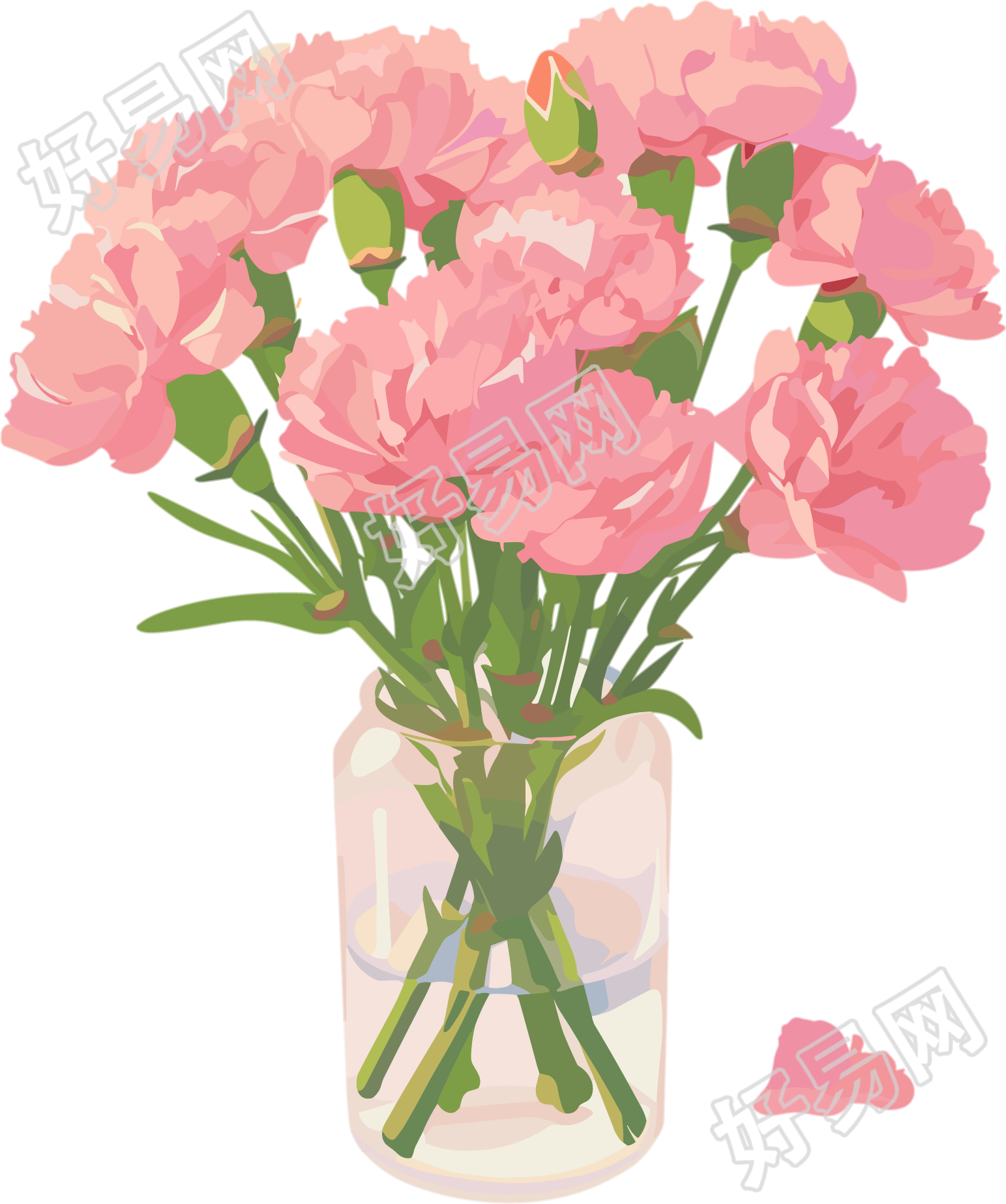 花瓶创意插图
