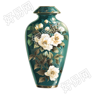 陶瓷花瓶透明背景素材