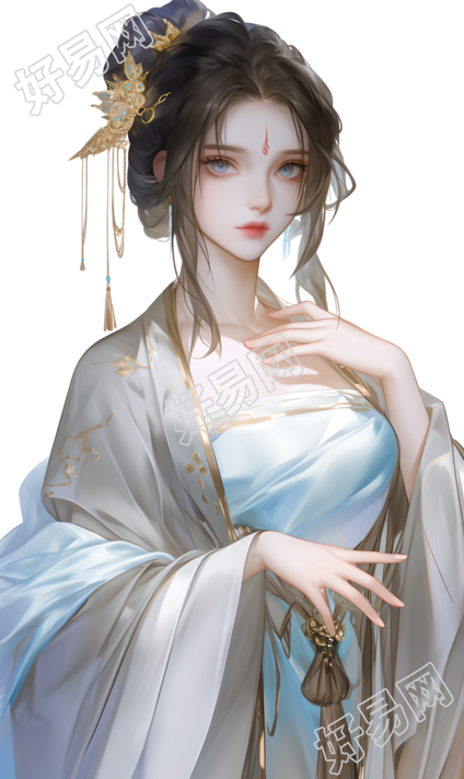 古装美女PNG素材