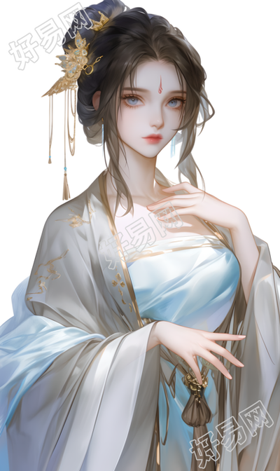 古装美女PNG素材