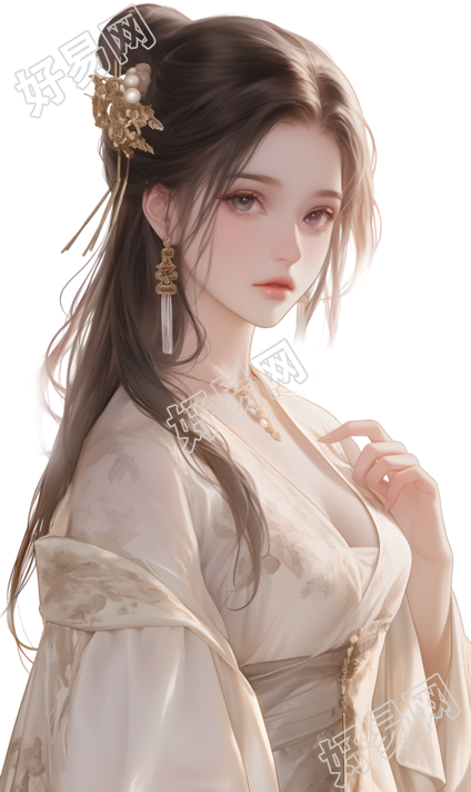 古装美女元素