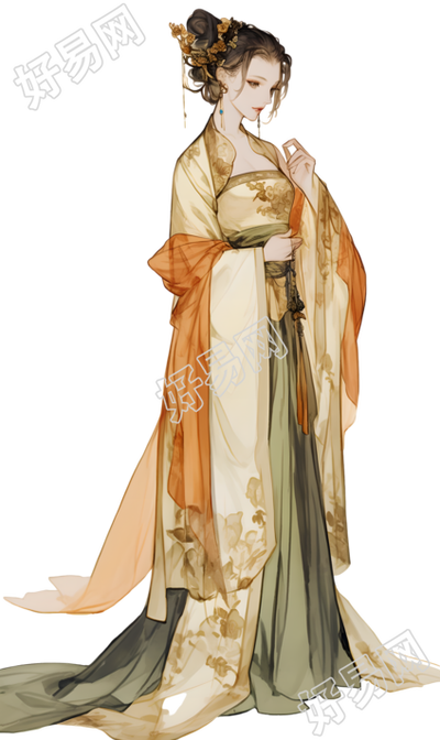 古装美女插画设计元素