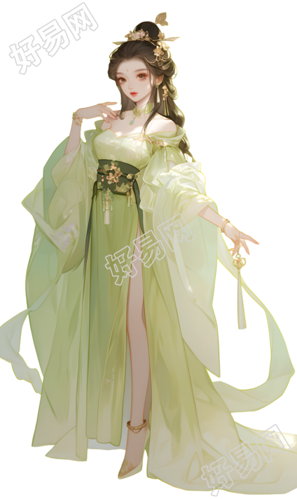 古装美女创意插画