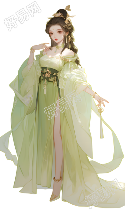 古装美女创意插画