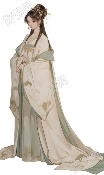古装美女商用插图