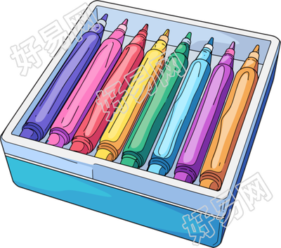 彩色马克笔插画
