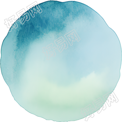 水彩圆形元素