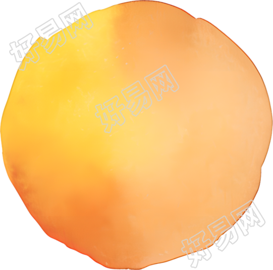 水彩圆形素材