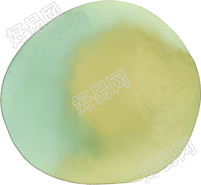 水彩圆形插图
