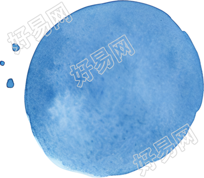 水彩圆形高清图形插画