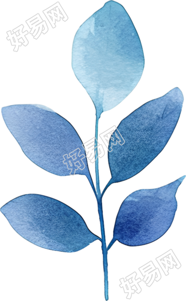 水彩叶子高清图形素材
