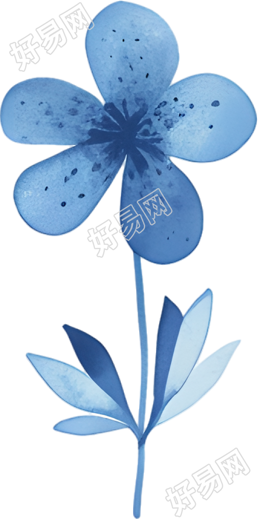 水彩小花装饰元素