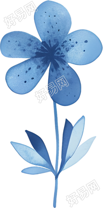水彩小花装饰元素
